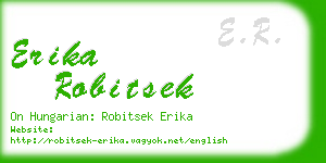 erika robitsek business card